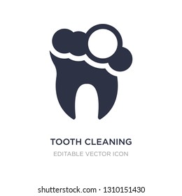 tooth cleaning icon on white background. Simple element illustration from Dentist concept. tooth cleaning icon symbol design.