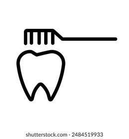 Icono de limpieza dental, perfecto para gráficos dentales y de higiene