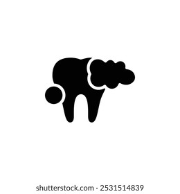 Icono de limpieza dental Diseño web en Vector