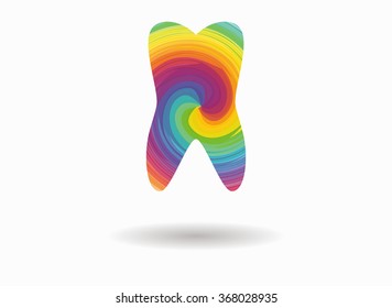 tooth colorful icon