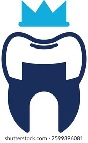 Tooth Crown Icon Element For Design
