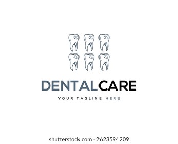 Tooth crown linear vector icon,Dentistry Sunrise Logo Design Simple Stock Vectore and logo design.