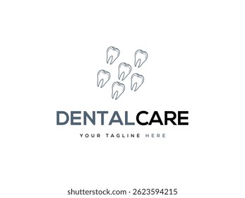 Ícone vetorial linear da coroa do dente, Design de logotipo Sunrise Odontologia Vetor de estoque simples e design de logotipo.