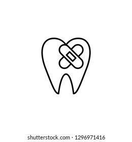 tooth decay icon vector illustration