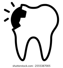 Tooth Decay icon for web, app, infographic, etc