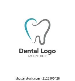 plantilla vectorial del logotipo de cuidado dental