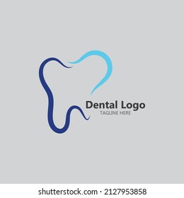 tooth dental care logo vector template