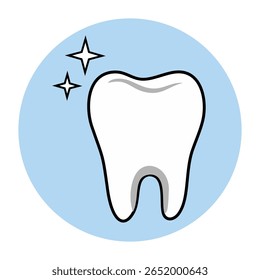 tooth dental care on white background