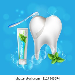 Tooth Dental Care Realistic 