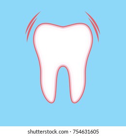 Tooth with dental caries 