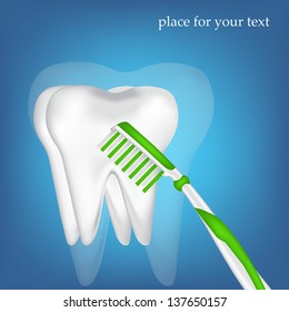 tooth. dental design elements. vector mesh illustration