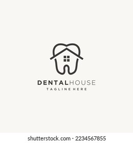 Tooth Dental House, for Dentist Dental Dentistry Clinic logo design	