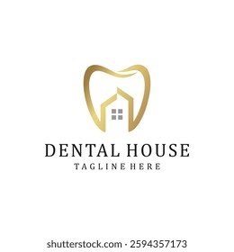 Tooth Dental House, for Dentist Dental Dentistry Clinic logo design