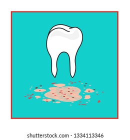 Tooth Dental  Icon  Theme for Logos and Labels   and Illustrations of Healthy Teeth Treatment 