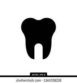 Tooth Dental Icon Vector Illustration Logo Template