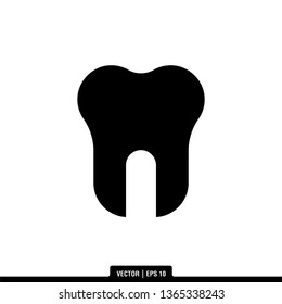 Tooth Dental Icon Vector Illustration Logo Template