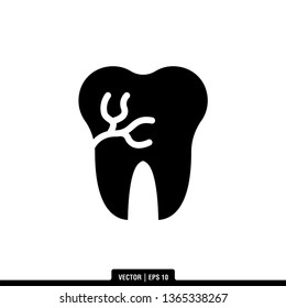 Tooth Dental Icon Vector Illustration Logo Template