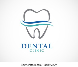 tooth dental logo design