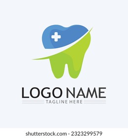 tooth and Dental Logo Design vector template.Creative Dentist Logo. Dental Clinic Vector Logo.
