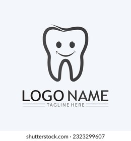 tooth and Dental Logo Design vector template.Creative Dentist Logo. Dental Clinic Vector Logo.
