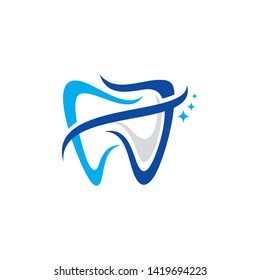Tooth dental logo vector illustration