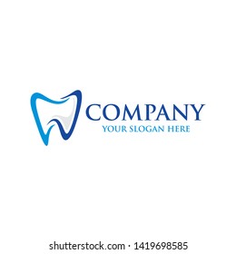 Tooth dental logo vector illustration