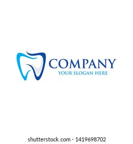 Tooth dental logo vector illustration