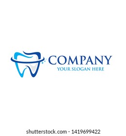 Tooth dental logo vector illustration