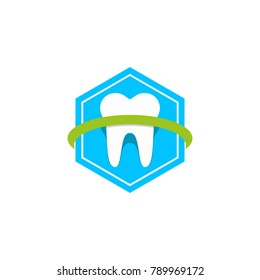 tooth dental protection vector logo