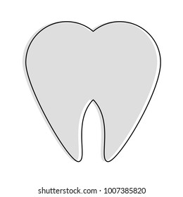 Tooth dental symbol