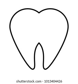 Tooth dental symbol