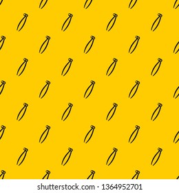 Tooth dentist forceps pattern seamless vector repeat geometric yellow for any design