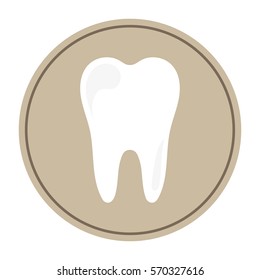 tooth. dentist. icon. flat design.