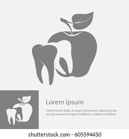 tooth , dentistry  concept, icon