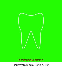 tooth, dentistry, nursing, vector icon, eps10