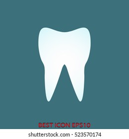 tooth, dentistry, nursing, vector icon, eps10