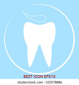 tooth, dentistry, nursing, vector icon, eps10