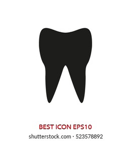 tooth, dentistry, nursing, vector icon, eps10