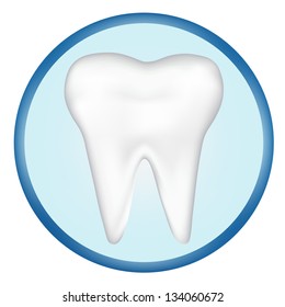 tooth design element. vector mesh illustration