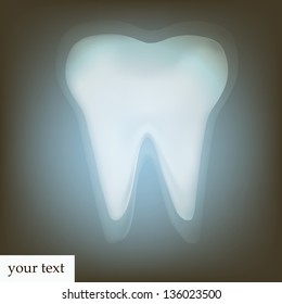 tooth design element. vector mesh illustration