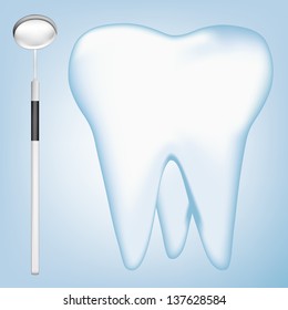 tooth design element. vector mesh illustration