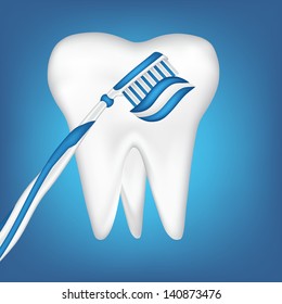 tooth design element. vector mesh illustration