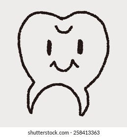 tooth doodle drawing