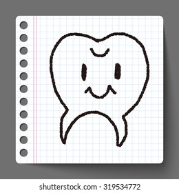 tooth doodle drawing