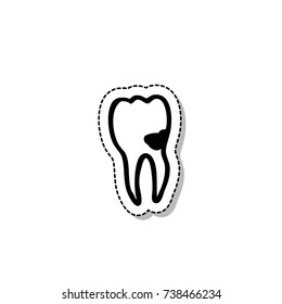 tooth doodle icon