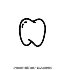 tooth doodle icon, vector illustration