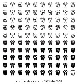 Zahn-Emoticons, Zahn-Kollektionssymbol