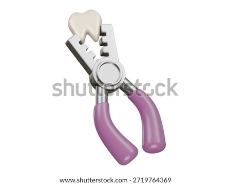 tooth extraction icon 3d illustration render