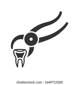 Tooth extraction icon, Dental removing symbol for your web site , logo, app, UI design