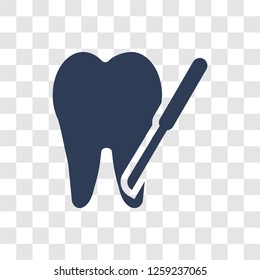 Tooth extraction icon. Trendy Tooth extraction logo concept on transparent background from Dentist collection